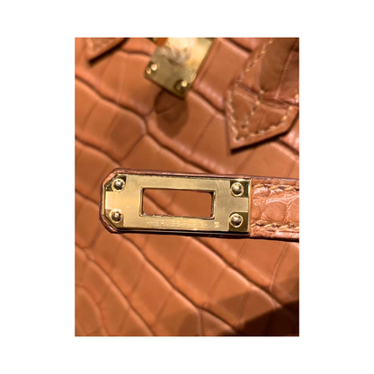 B20 Gold matte ghw alligator