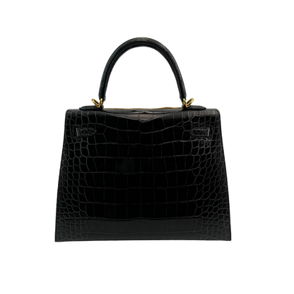 K25 Black lisse alligator ghw