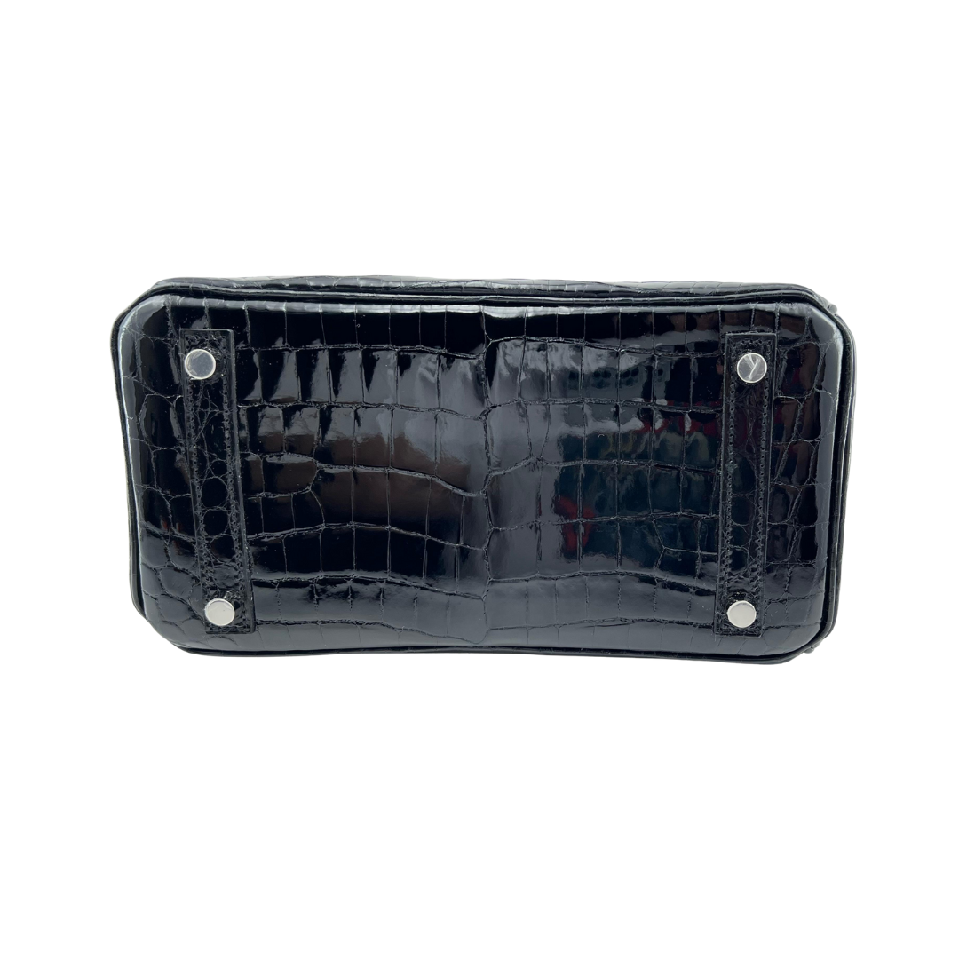 Birkin 25 black shinny phw niloticus