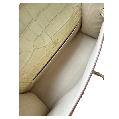Kelly Pochette vanilla ghw matte alligator