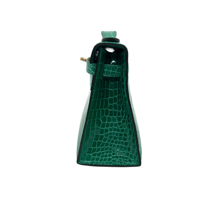 Kelly pochette vert jade ghw porosus