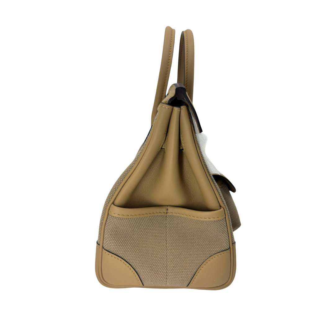 Birkin 25 cargo beige marfaa toile goeland