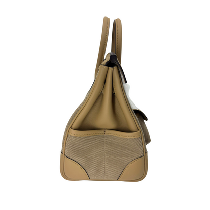 Birkin 25 cargo beige marfaa toile goeland
