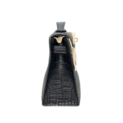 Kelly pochette black matte ghw