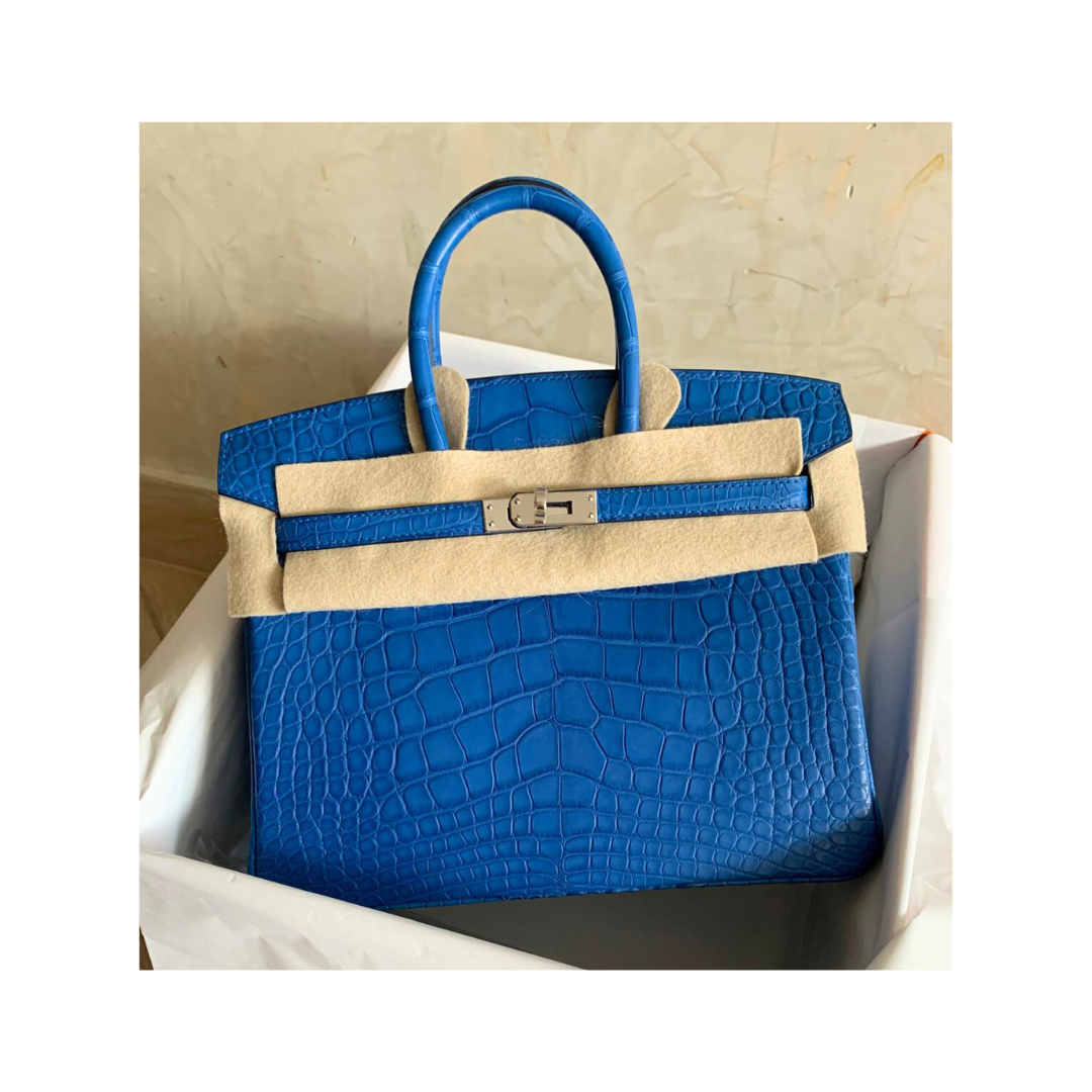 B25 Bleu zellige matte phw matte alligator