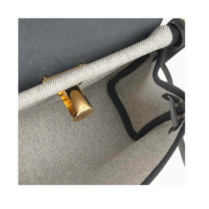 Mini Herbag black toile ghw