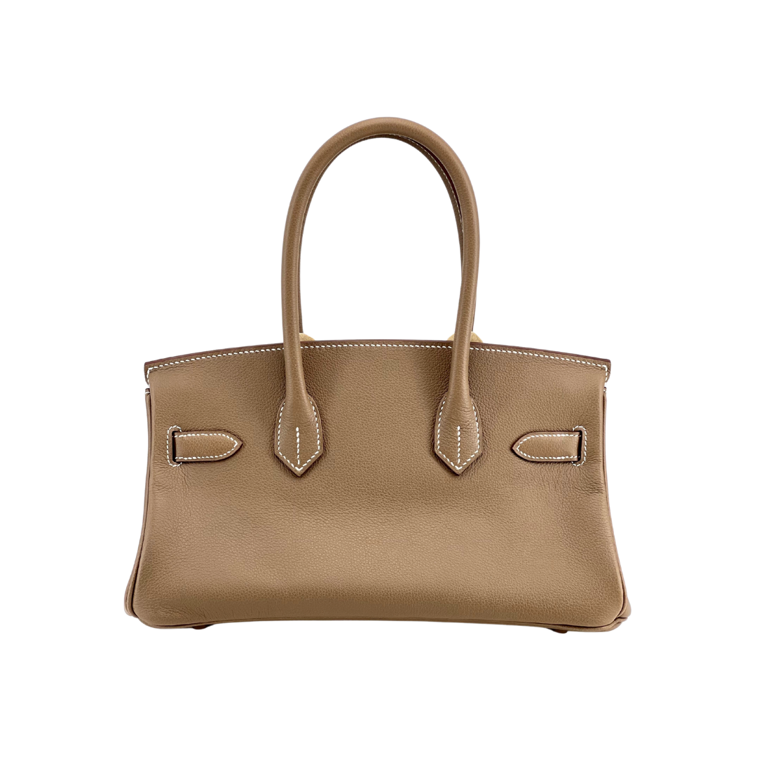 Birkin Shoulder Light Etoupe GHW Evercolor