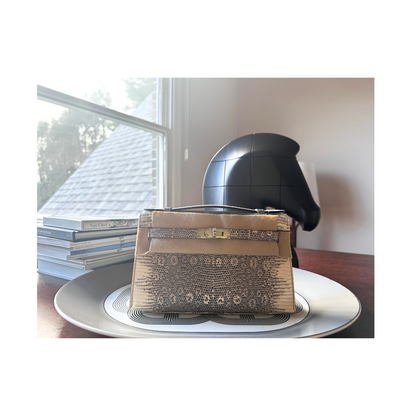 Kelly pochette ombre lizard phw