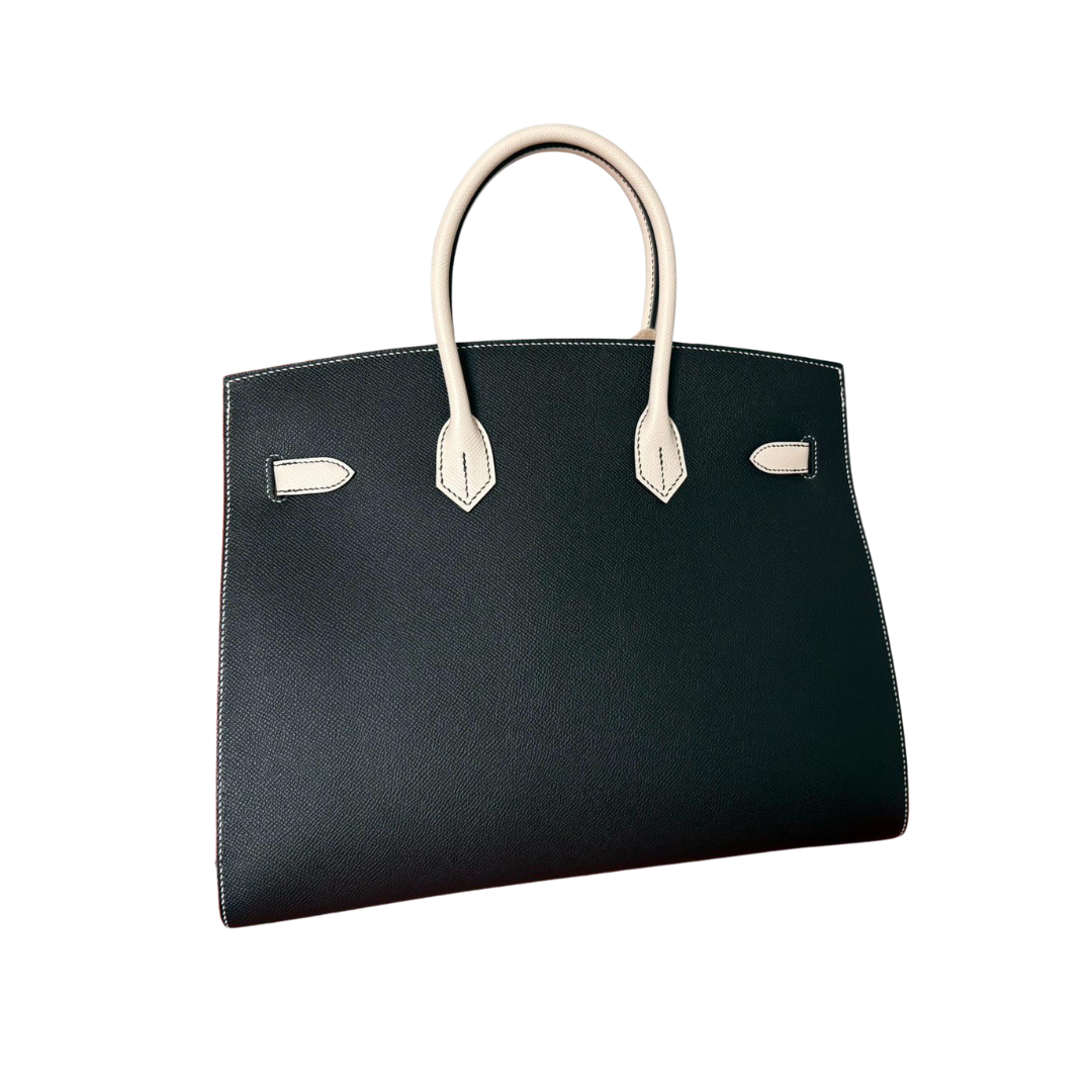 Birkin 35 cm sellier special order epsom black craie