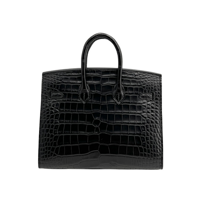 B20 Black matte alligator ghw