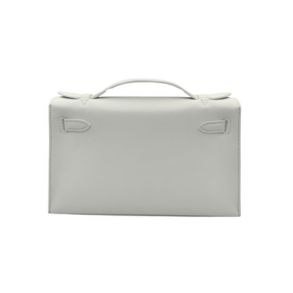 Kelly pochette blanc ghw swift