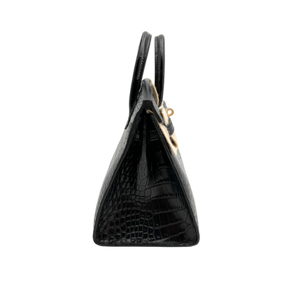 B20 Black matte alligator ghw