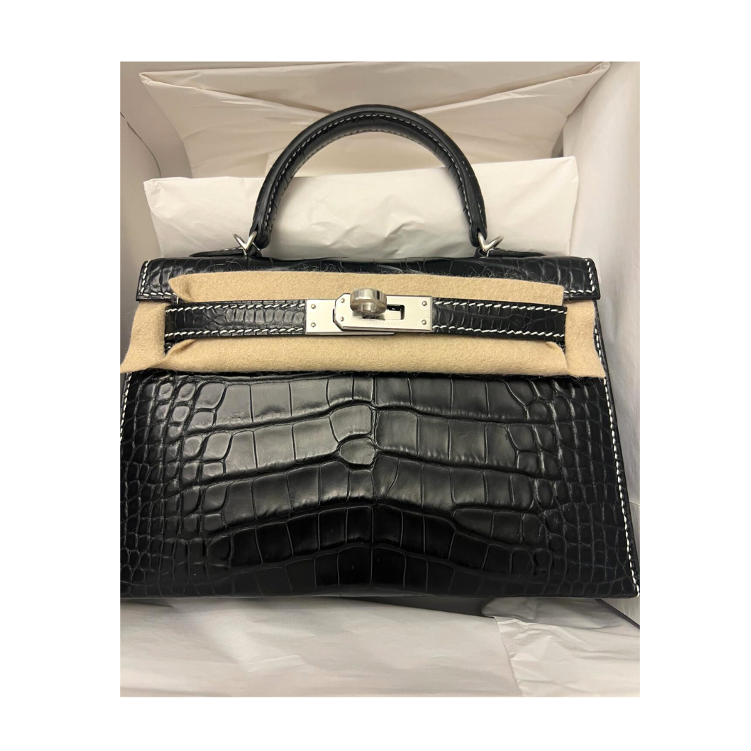 K20 Black matte special order nata stitching verso nata alligator