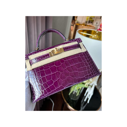 Kelly 20 cassis lisse alligatore ghw