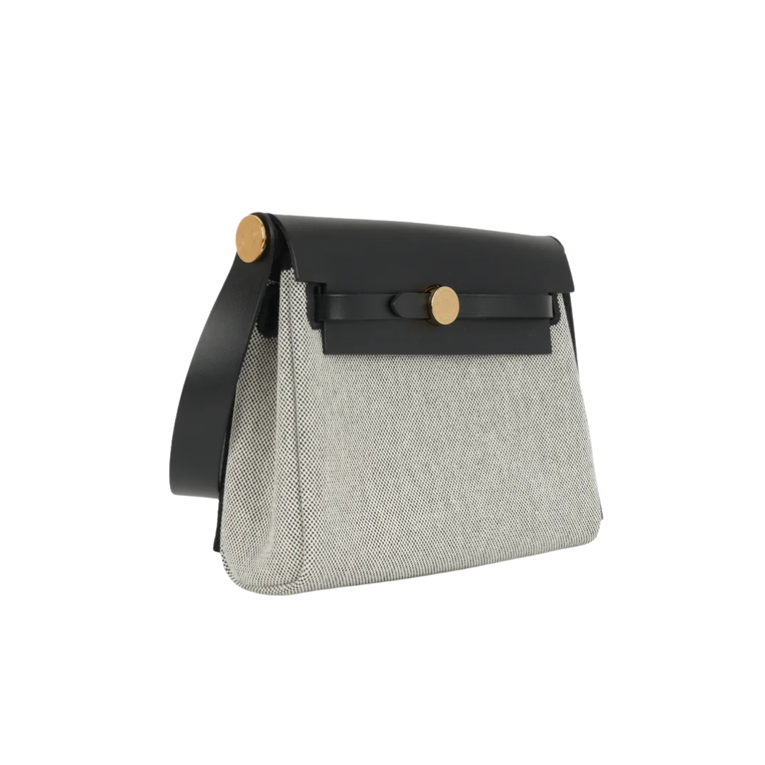 Mini Herbag black toile ghw