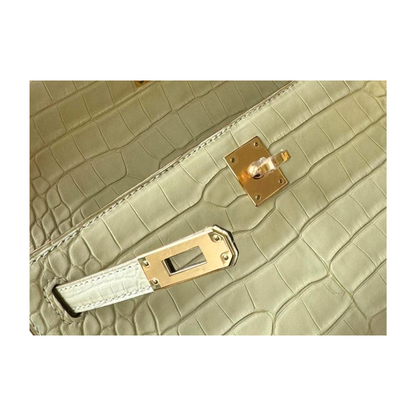 Kelly Pochette vanilla ghw matte alligator