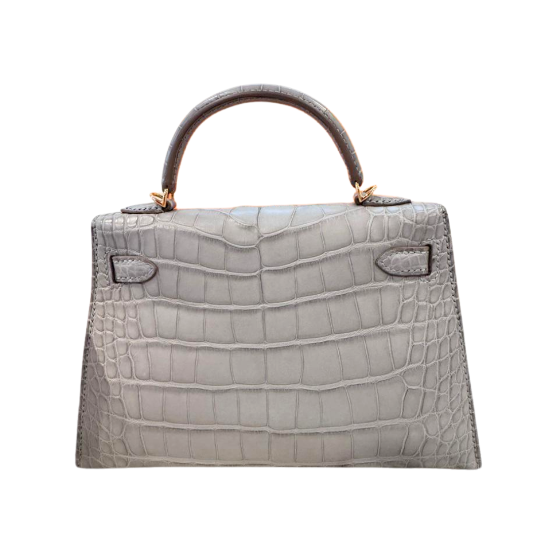 Kelly 20 Special order gris perle ghw matte alligator