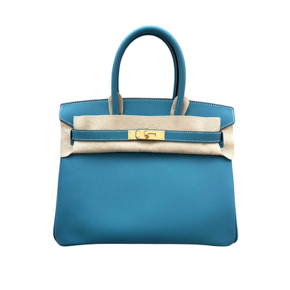 B30 Bleu jeans epsom ghw retourne
