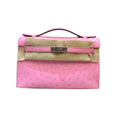 Kelly pochette ostrich bublegum phw