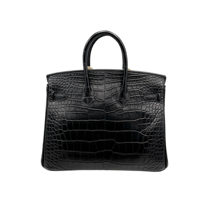 B25 Black matte alligator ghw