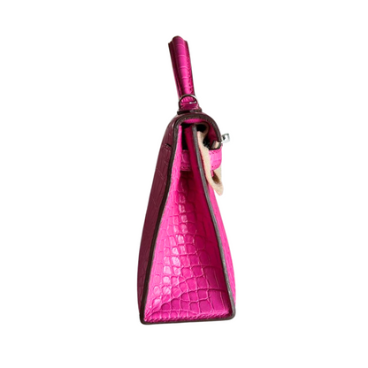 K20 Rose shocking matte alligator phw