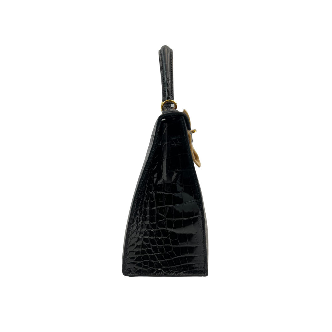 K25 Black lisse alligator ghw