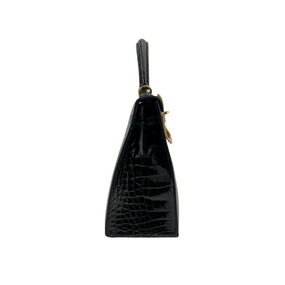 K25 Black lisse alligator ghw
