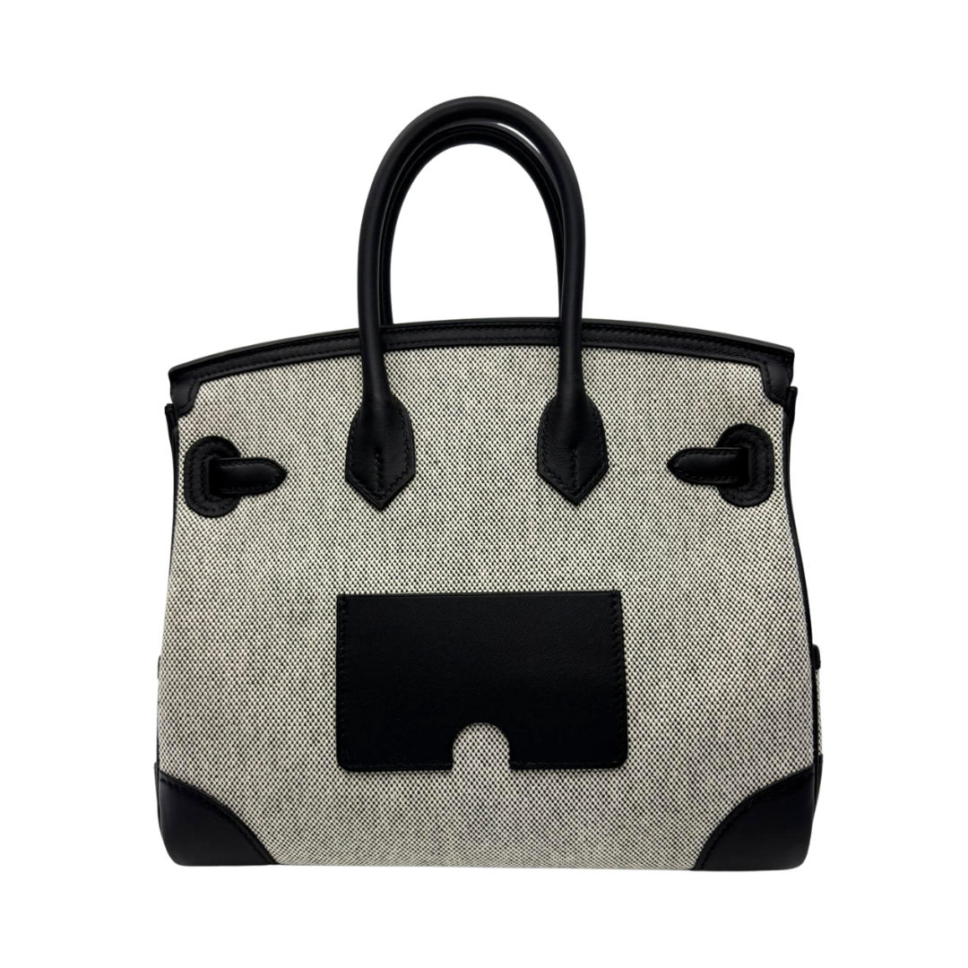Birkin 25cm cargo black lining toile goeland