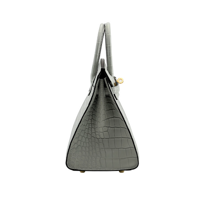 B25 Sellier gris perle alligator ghw