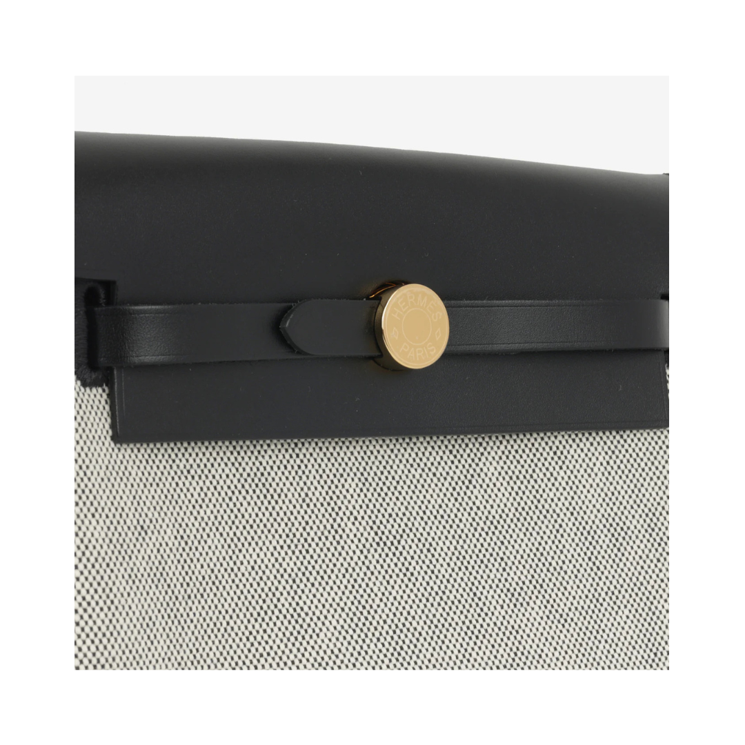 Mini Herbag black toile ghw
