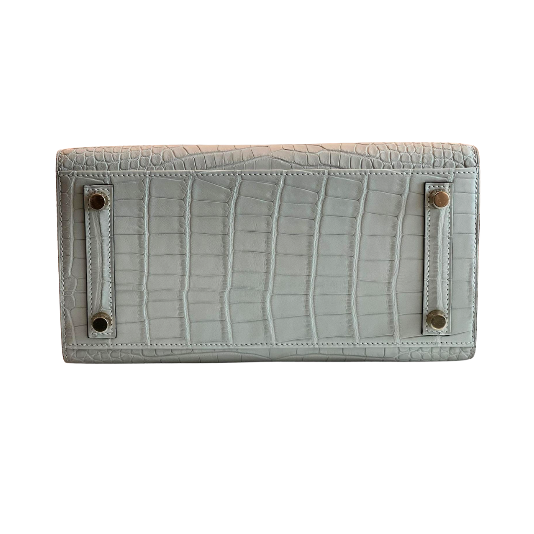 B25 Sellier gris neve ghw matte alligator