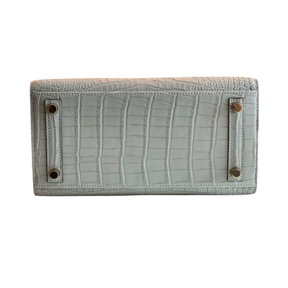 B25 Sellier gris neve ghw matte alligator