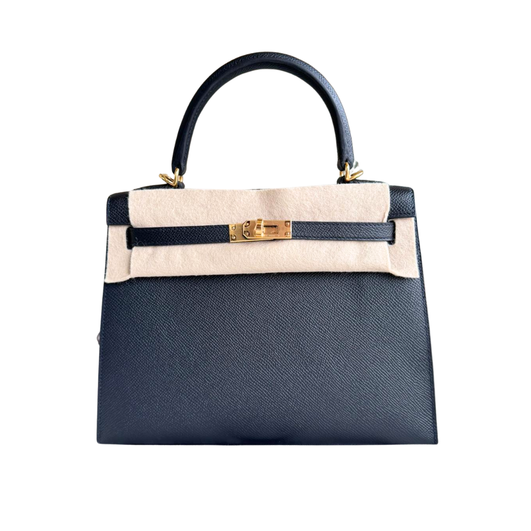 Kelly 25 Black epsom ghw