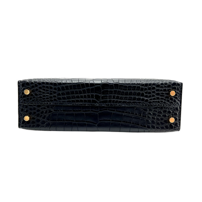 K20 Black matte alligator ghw