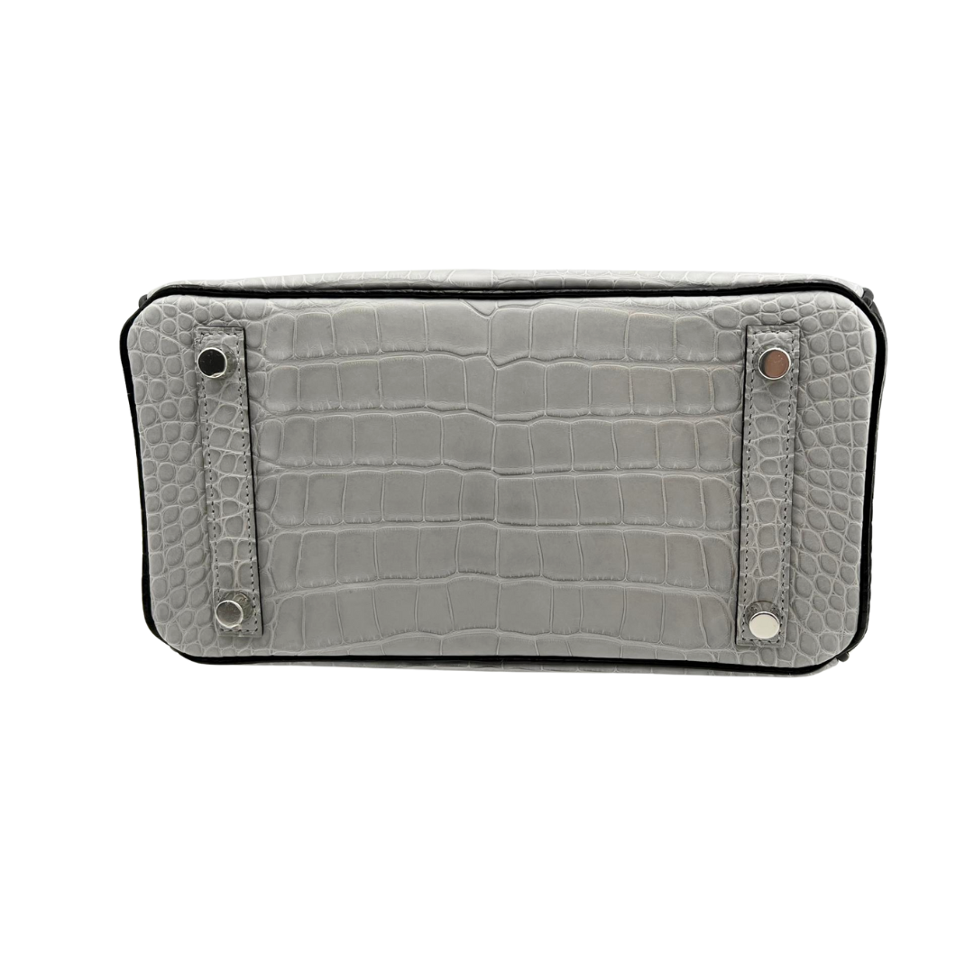 B25 Special order black gris perle matte alligator phw