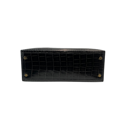K25 Black lisse alligator ghw