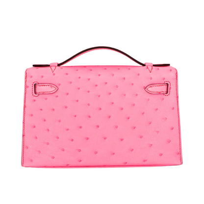 Kelly pochette ostrich bublegum phw