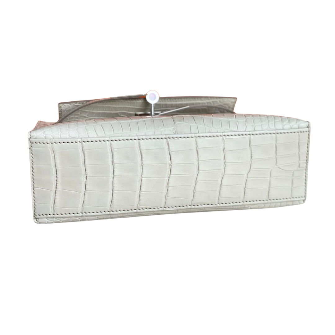 Kelly Pochette beton phw matte alligator