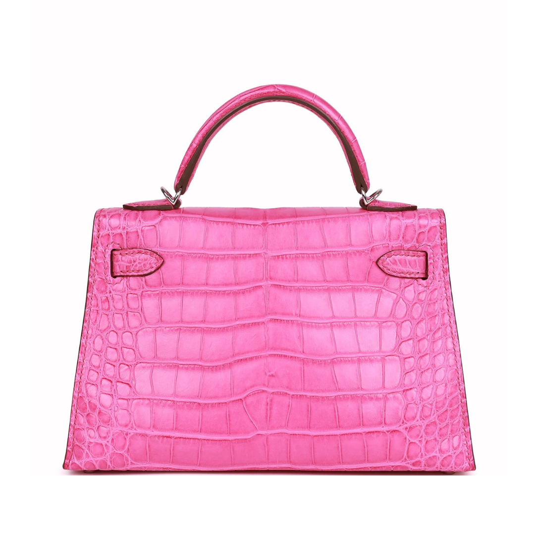 K20 Rose shocking matte alligator phw