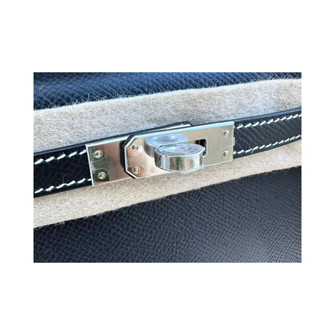 K20 Black epsom white stitching special order