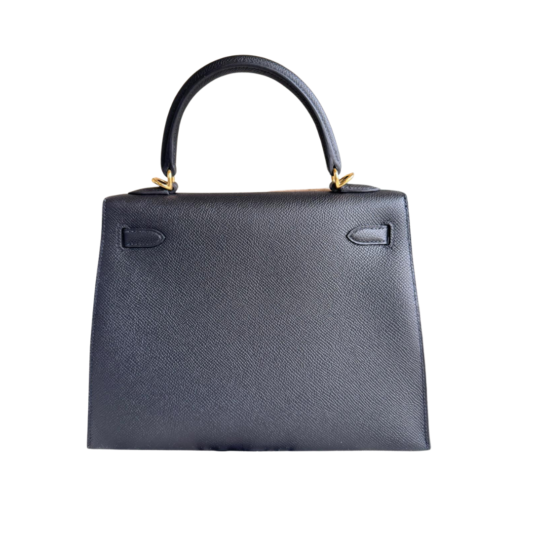 Kelly 25 Black epsom ghw