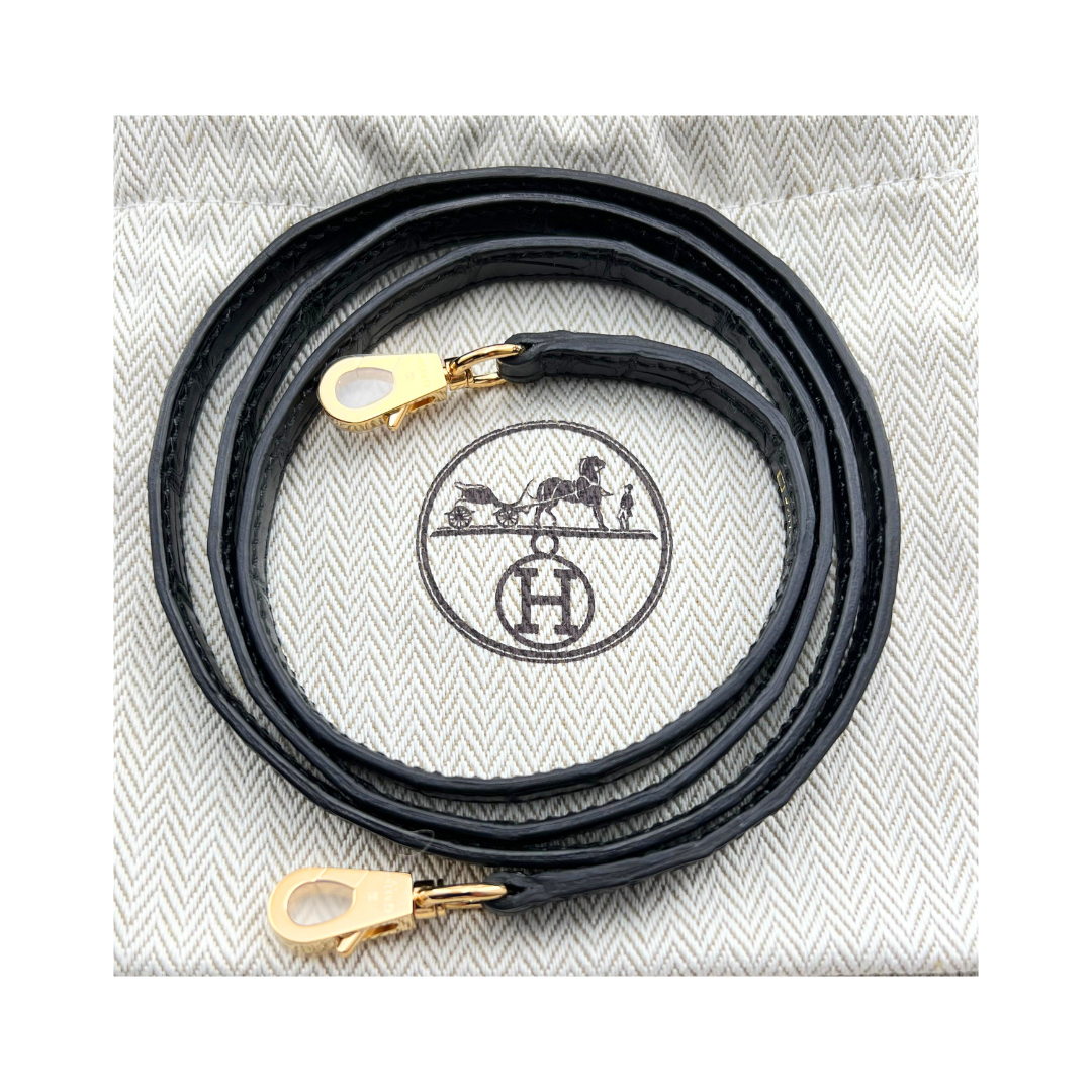 K20 Black matte alligator ghw