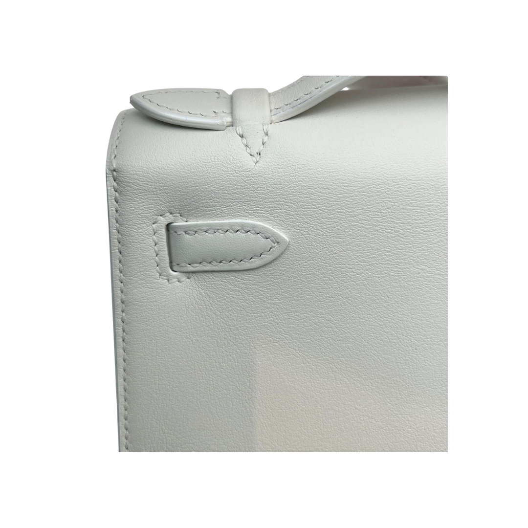 Kelly Pochette blanc ghw swift