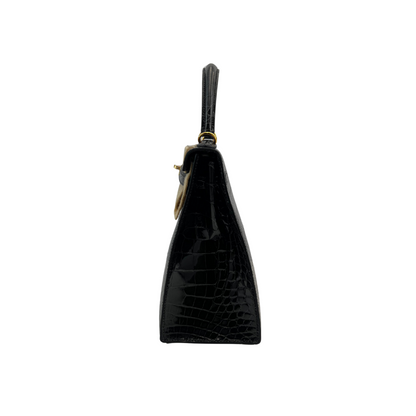K25 Black lisse alligator ghw