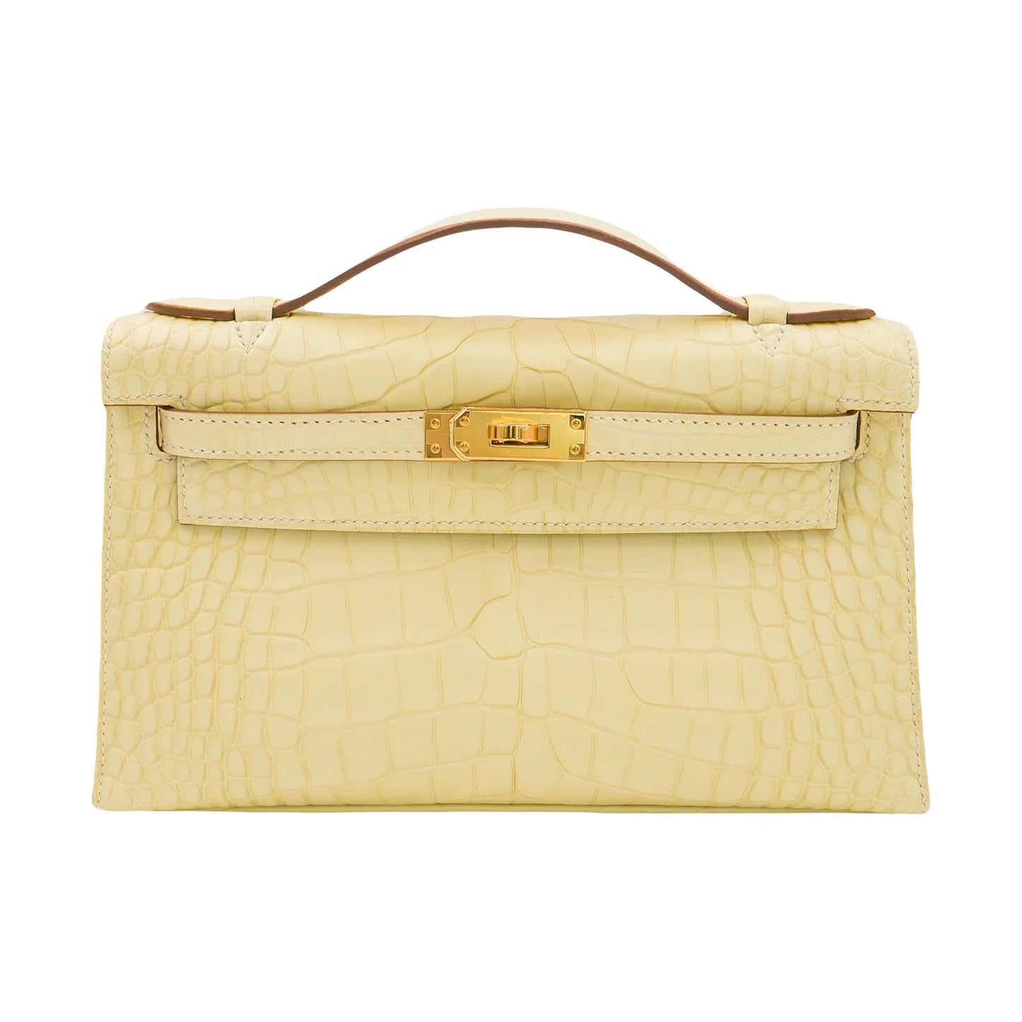 Kelly Pochette vanilla ghw matte alligator