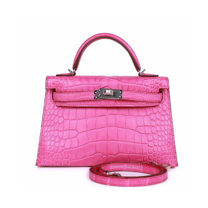 K20 Rose shocking matte alligator phw
