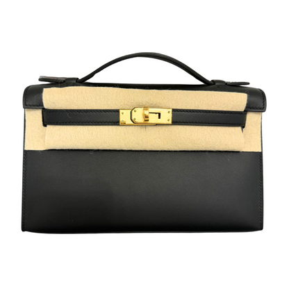 Kelly pochette black swift ghw