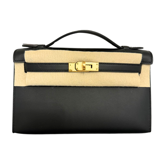 Kelly pochette black swift ghw