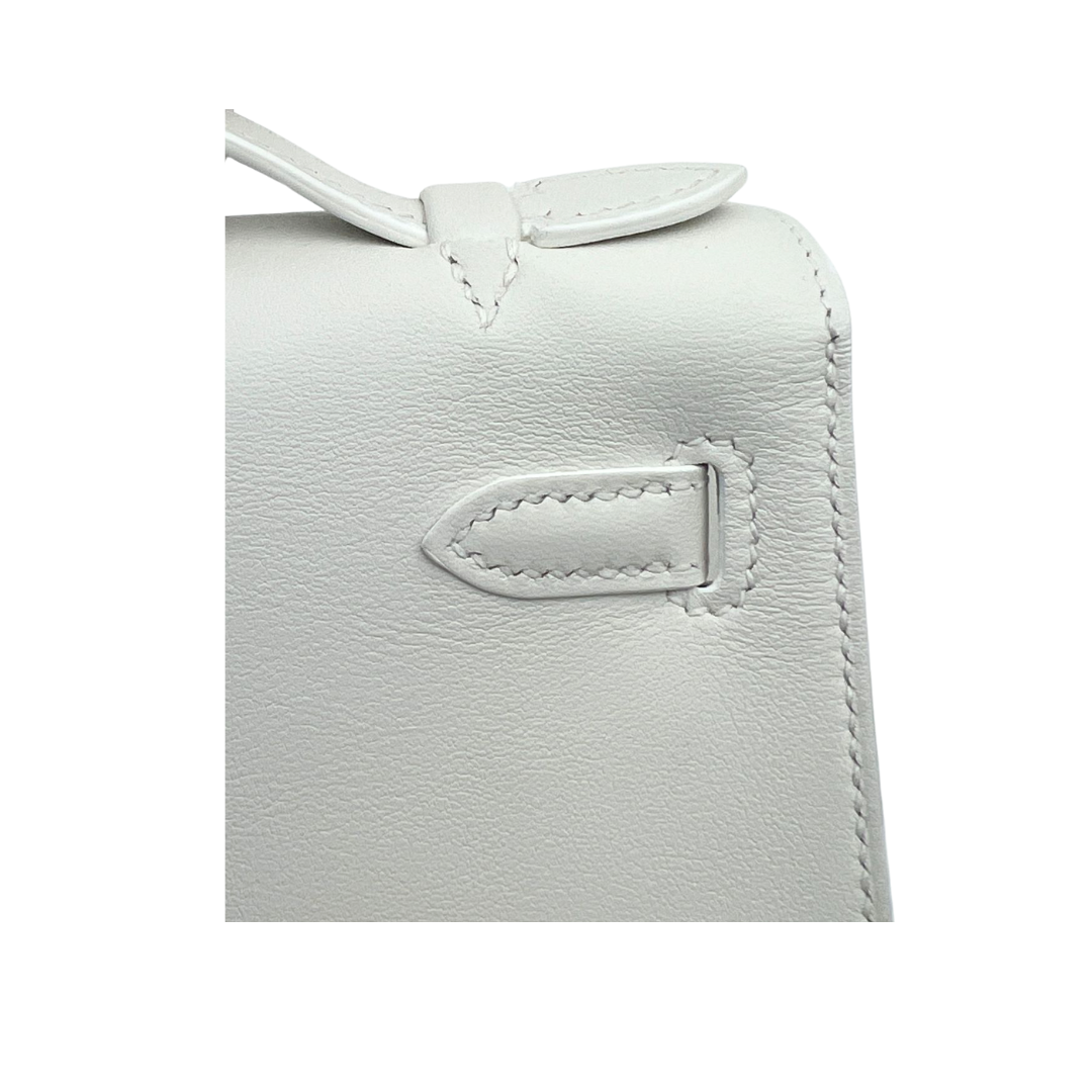 Kelly Pochette blanc ghw swift