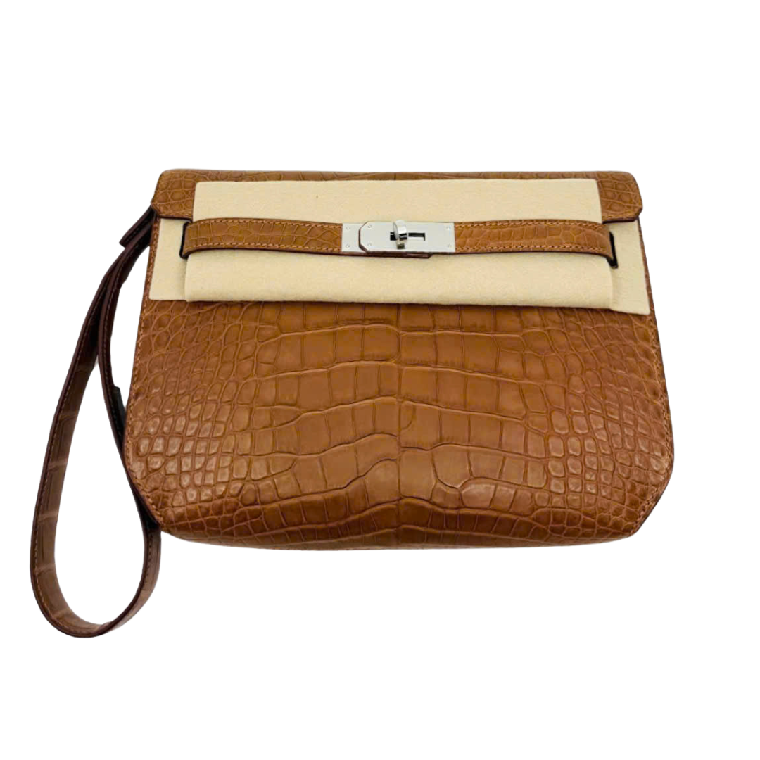 Kelly Depeche men gold matte alligator phw